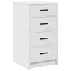 vidaXL Dressing Table 3 pcs White 40 x 41 x 135 cm Engineered wood