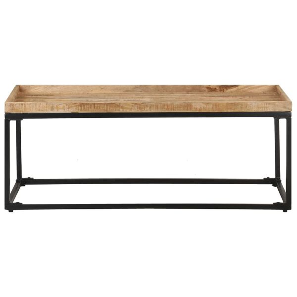 vidaXL Coffee Table 110x60x42 cm Rough Mango Wood