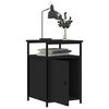 vidaXL Bedside Cabinet Black 40x42x60 cm Engineered Wood
