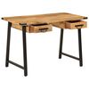 vidaXL Desk with Drawers 105x55x70 cm Solid Wood Mango and Iron