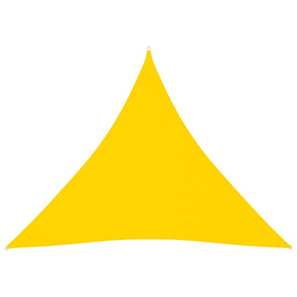 vidaXL Sunshade Sail Oxford Fabric Triangular 3.6x3.6x3.6 m Yellow