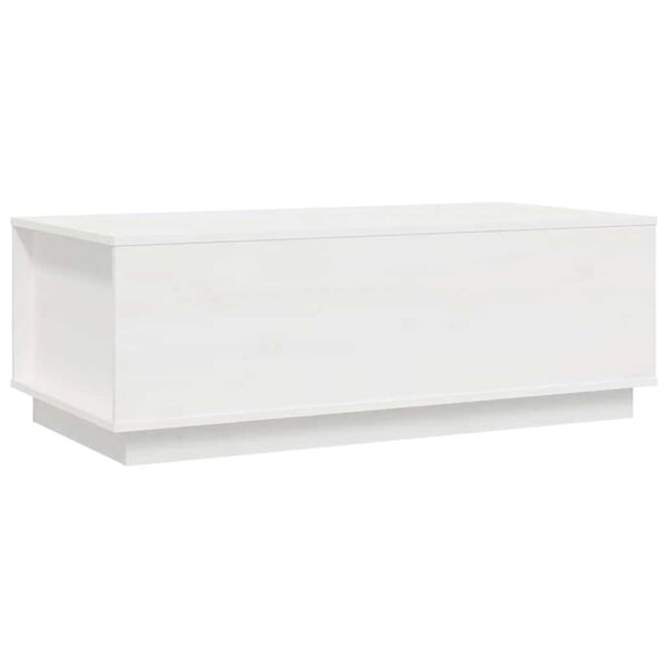 vidaXL Coffee Table White 100x50x35 cm Solid Wood Pine