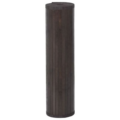 vidaXL Rug Rectangular Dark Brown70x100 cm Bamboo