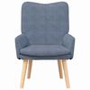 vidaXL Armchair Blue 63 x 67 x 94 cm Sherpa Fabric