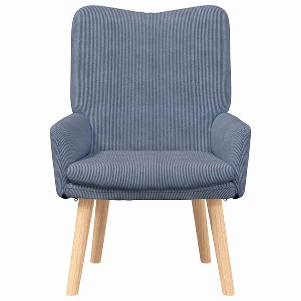 vidaXL Armchair Blue 63 x 67 x 94 cm Sherpa Fabric