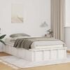 vidaXL Bed Frame White 90 x 190 cm Solid Pine Wood
