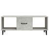 vidaXL Coffee Table Concrete Grey 102x50x40 cm Engineered Wood