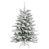 vidaXL Artificial Hinged Christmas Tree White 120 cm PE and PVC