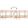 vidaXL Bunk Bed without Mattress 75x190 cm Small Single Solid Wood Pine