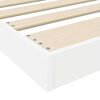 vidaXL Floor Bed Frame White 90 x 190 cm Engineered Wood