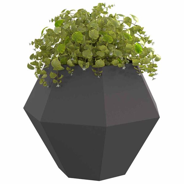 vidaXL Planter Black 100 x 100 x 80 cm Steel