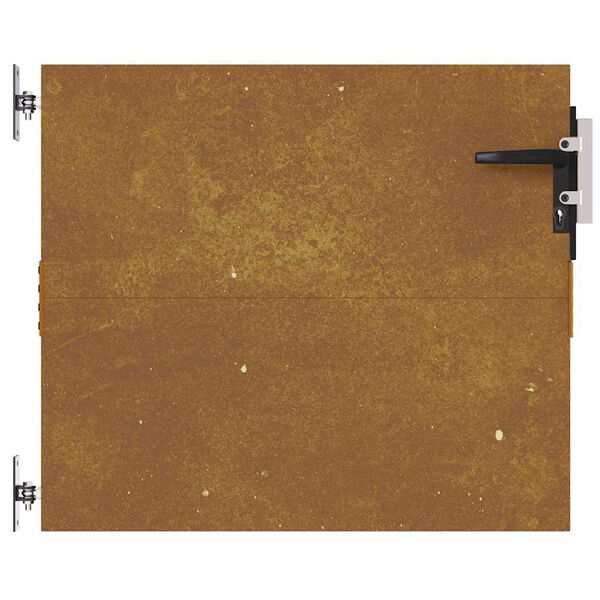 vidaXL Garden Gate 85x125 cm Corten Steel Square Design