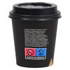vidaXL Coffee Paper Cups with Lids 200 ml 250 pcs Black