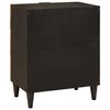 vidaXL Bedside Table with Drawer Black and Gold 50 x 33 x 60 cm