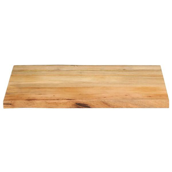 vidaXL Table Top 90x60x2.5 cm Live Edge Solid Wood Mango