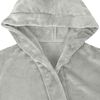 vidaXL Bathrobe Hoodie Grey XXL Flannel