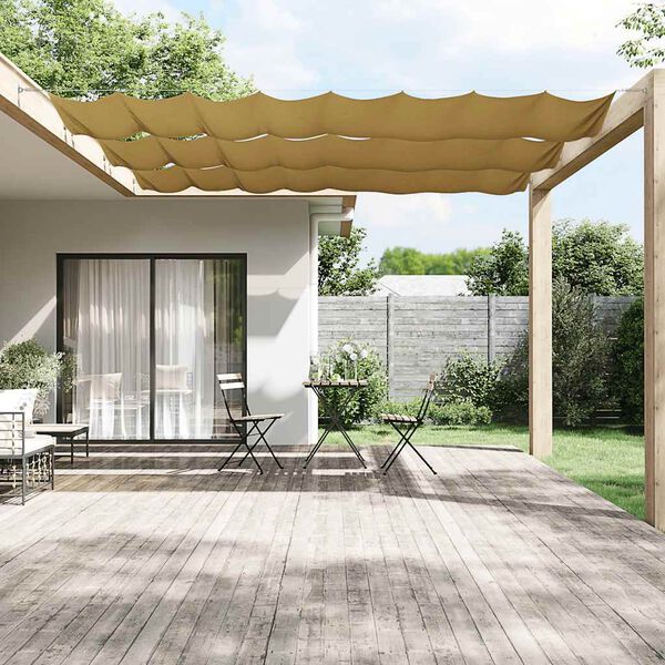 vidaXL Vertical Awning Beige 140x600 cm Oxford Fabric