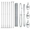 vidaXL Welded Wire Fence with Concrete Base 10 x 0.8 m (W x H)