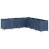 vidaXL Garden Planter Blue Grey 160x160x53 cm PP