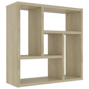 vidaXL Wall Shelf Sonoma Oak 45x16x45 cm Engineered Wood