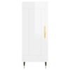 vidaXL Sideboard High Gloss White 34.5x34x90 cm Engineered Wood