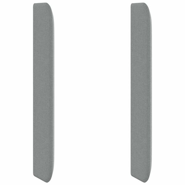 vidaXL Headboard Ear Light grey 80 x 16 x 4 cm Fabric