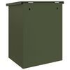 vidaXL Parcel Drop Box with Door Olive green 47.5 x 38 x 59 cm Steel