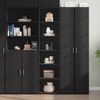 vidaXL Highboard Black 45x41x185 cm Engineered Wood