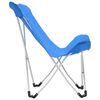 vidaXL Butterfly Camping Chairs 2 pcs Foldable Blue