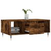 vidaXL Coffee Table Smoked Oak 90x50x36.5 cm Engineered Wood