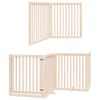 vidaXL Dog Gate with Door Foldable 12 Panels 960 cm Poplar Wood