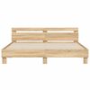 vidaXL Bed Frame without Mattress Sonoma Oak 200x200 cm