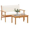 vidaXL Garden Sofa Set 2 pcs Brown Solid Acacia wood