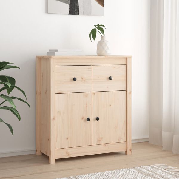 vidaXL Sideboard 70x35x80 cm Solid Wood Pine