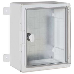 vidaXL Control Cabinet Grey 32 x 13 x 30 cm ABS Plastic