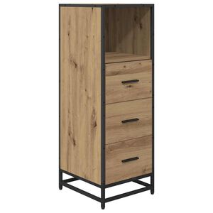 vidaXL Bathroom Furniture Set Artisan Oak 35 x 37.5 x 100 cm