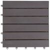 vidaXL Decking Tiles 30 pcs Grey Wash 30x30 cm Solid Acacia Wood