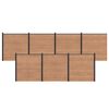 vidaXL Fence Panel 7 pcs WPC and Aluminium Brown