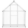 vidaXL Greenhouse with Base Frame Silver 169x58x195 cm Aluminium