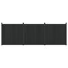 vidaXL Fence Panel 3 pcs 530 x 186.5 cm WPC and Aluminium Black