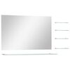 vidaXL Wall Mirror | Silver | Tempered Glass | 100 x 60 cm | Wall Mirror