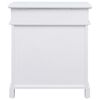 vidaXL Shoe Cabinet White 50x28x58 cm Paulownia Wood