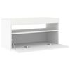 vidaXL TV Cabinet with LED Lights White 75x35x40 cm