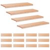 vidaXL Stair Treads 16 pcs 90 x 30 x 2 cm Natural Solid Beech Wood
