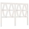 vidaXL Bed Headboard White 126x4x100 cm Solid Wood Pine
