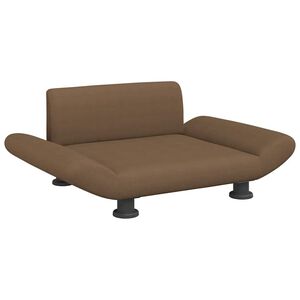 vidaXL Dog Bed Brown 70x45x28 cm Fabric