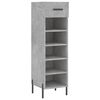 vidaXL Shoe Cabinet Concrete Grey 30x35x105 cm Engineered Wood