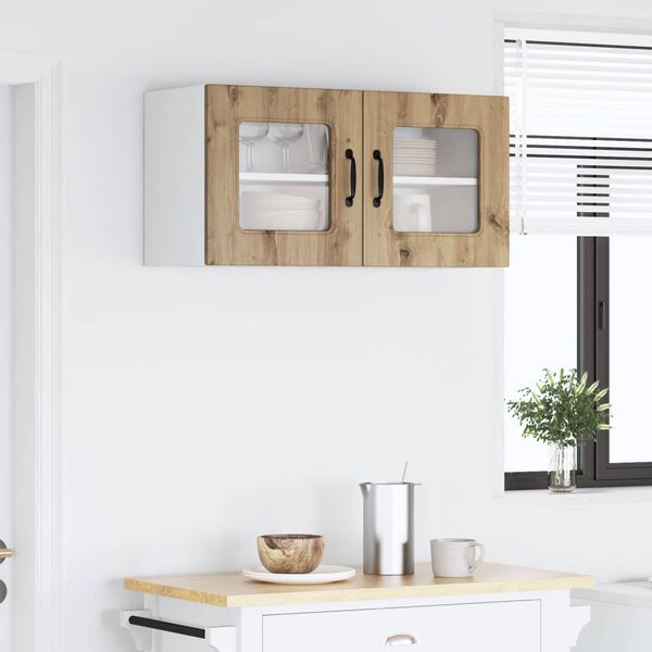 vidaXL Kitchen Cabinet with Storage Kalmar Artisan Oak 80 x 31 x 40 cm