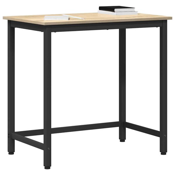 vidaXL Table Sonoma Oak 100 x 50 x 76.5 cm Engineered Wood and Steel
