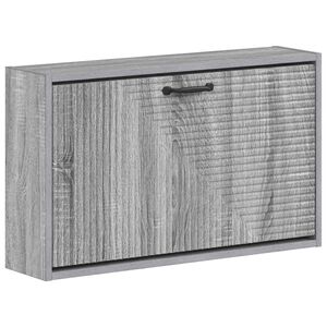 vidaXL Wall-Mounted Shoe Cabinet HAARLEM 71 x 17 x 43 cm Grey Sonoma